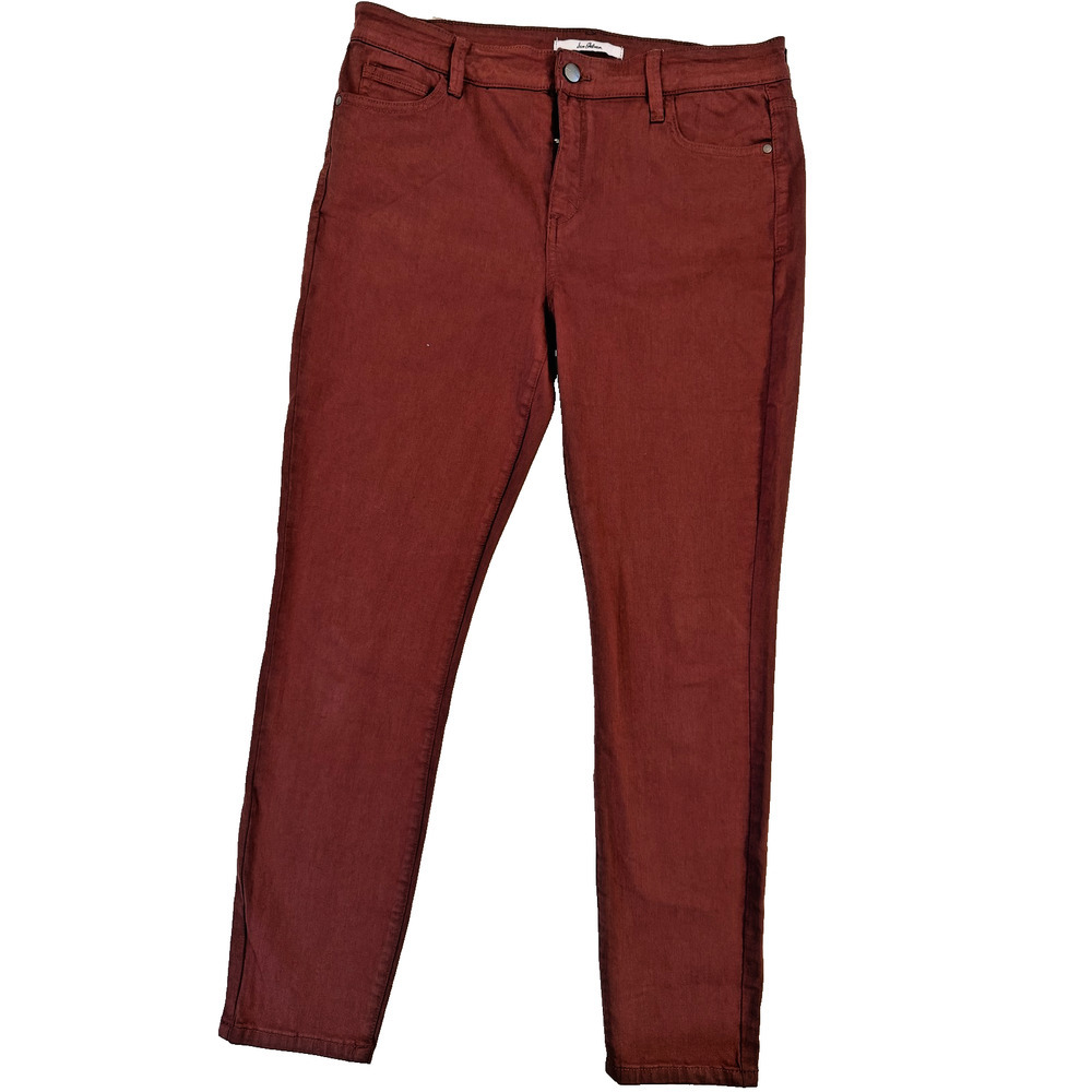 Sam Edelman Jeans Womens 28 Maroon Kitten High Rise Stretch‎ Colorful Statement